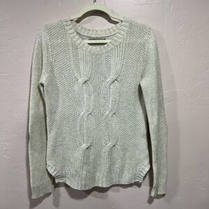 Rubbish Medium Cream Sweater with Elbow Patches